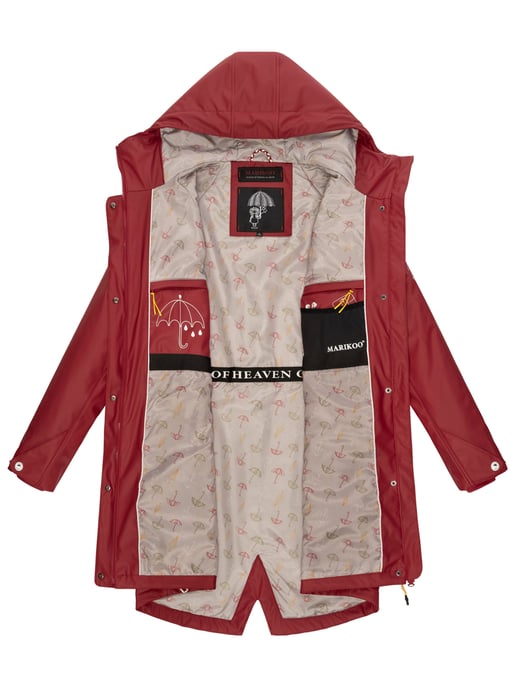 Marikoo Damen Regenjacke – Dancing Umbrella, wasserdicht mit Kapuze - Image 6