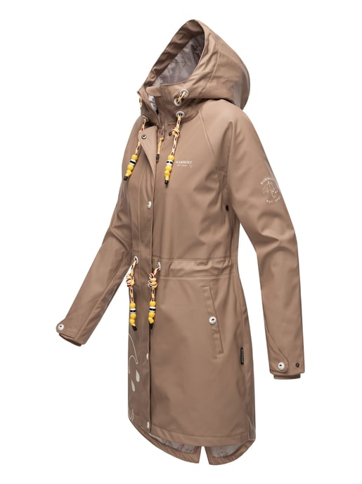 Marikoo Damen Regenjacke – Dancing Umbrella, wasserdicht mit Kapuze - Image 3