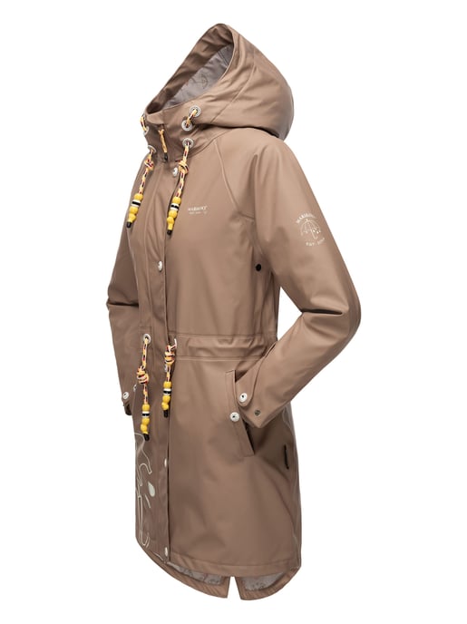 Marikoo Damen Regenjacke – Dancing Umbrella, wasserdicht mit Kapuze - Image 4