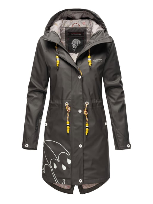 Marikoo Damen Regenjacke – Dancing Umbrella, wasserdicht mit Kapuze - Image 2