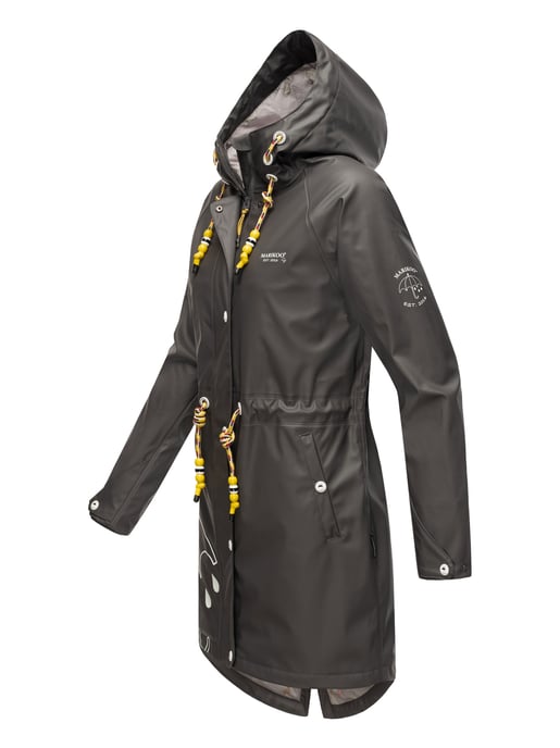 Marikoo Damen Regenjacke – Dancing Umbrella, wasserdicht mit Kapuze - Image 3