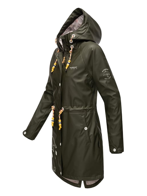 Marikoo Damen Regenjacke – Dancing Umbrella, wasserdicht mit Kapuze - Image 3