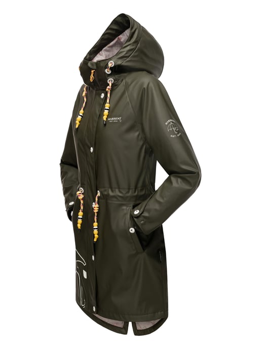 Marikoo Damen Regenjacke – Dancing Umbrella, wasserdicht mit Kapuze - Image 4