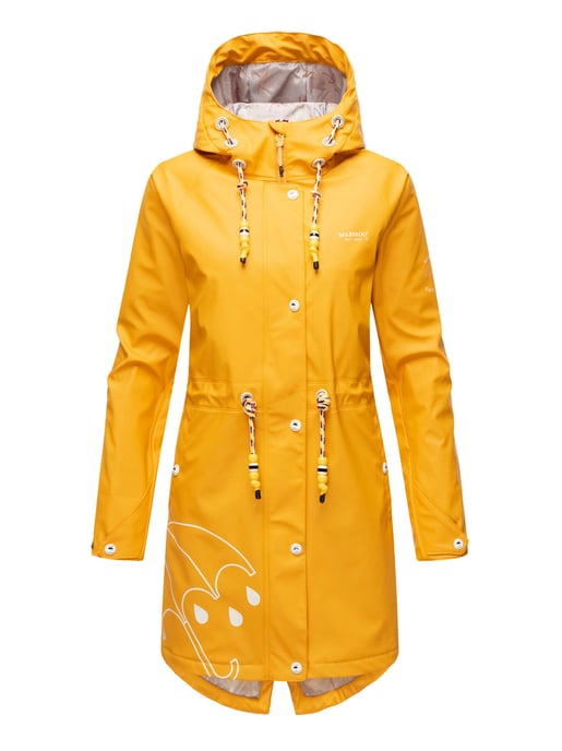 Marikoo Damen Regenjacke – Dancing Umbrella, wasserdicht mit Kapuze - Image 1