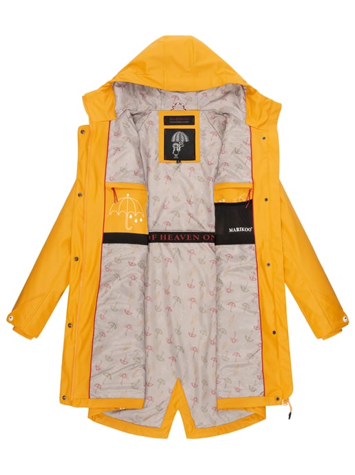 Marikoo Damen Regenjacke – Dancing Umbrella, wasserdicht mit Kapuze - Image 6