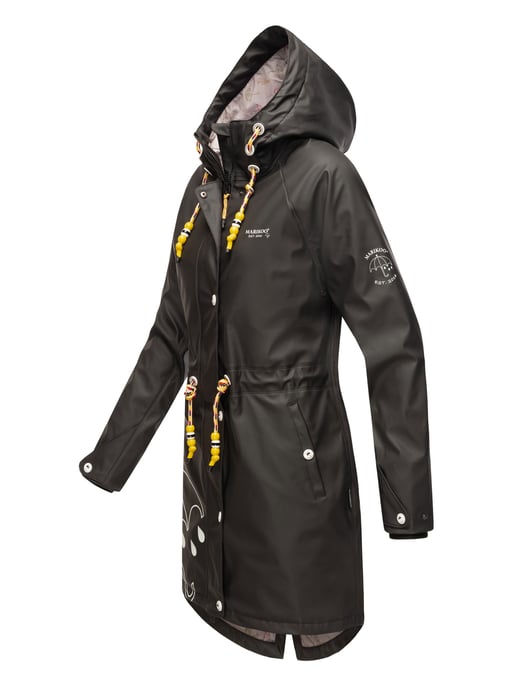 Marikoo Damen Regenjacke – Dancing Umbrella, wasserdicht mit Kapuze - Image 3