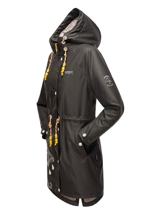 Marikoo Damen Regenjacke – Dancing Umbrella, wasserdicht mit Kapuze - Image 4
