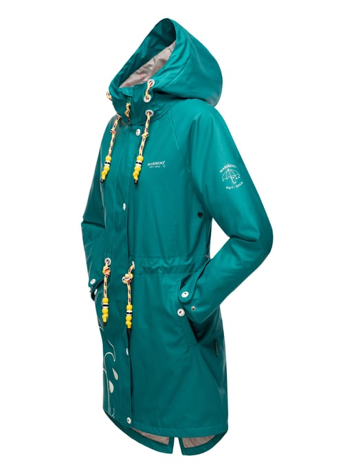 Marikoo Damen Regenjacke – Dancing Umbrella, wasserdicht mit Kapuze - Image 4