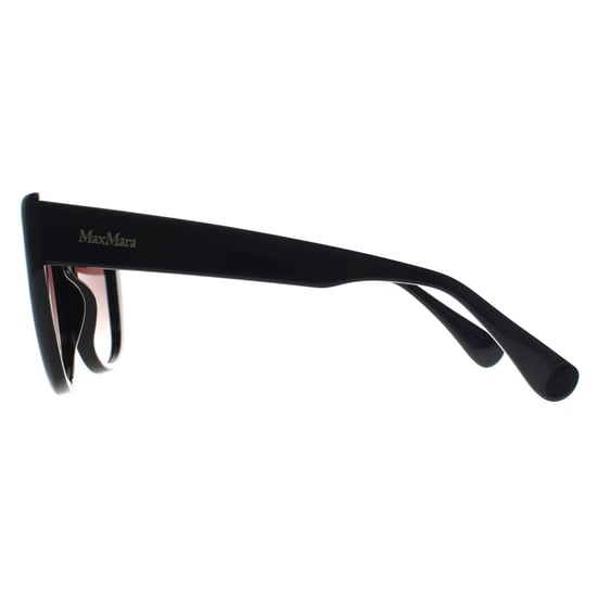 Max Mara Cat Eye Womens Shiny Schwarz Rauch Grau Gradient MM0040 Logo 11 - Image 3