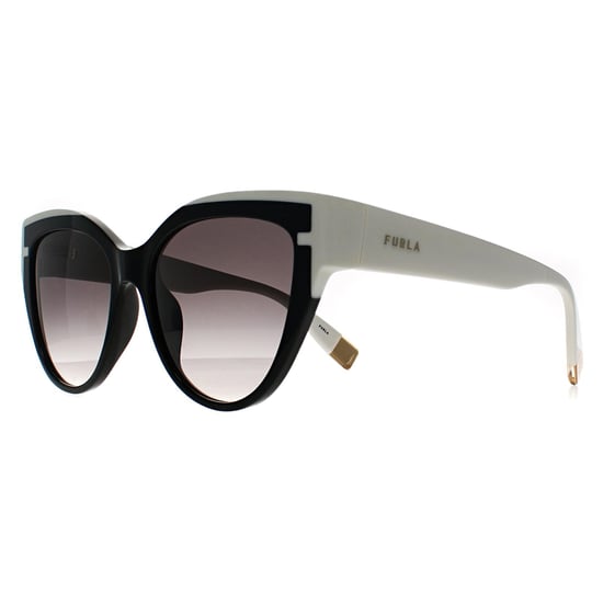 Furla Cat Eye Womens Shiny Schwarz Grau Gradient SFU694 - Image 2