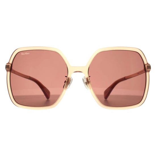 Max Mara Square Womens Glänzend Rosa Braun MM0059-D - Image 1