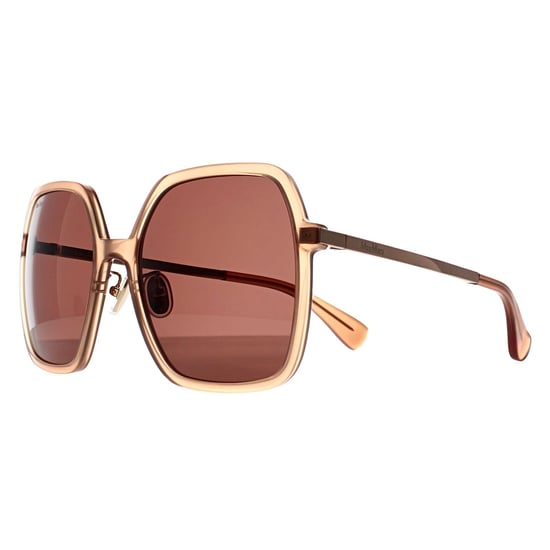 Max Mara Square Womens Glänzend Rosa Braun MM0059-D - Image 2