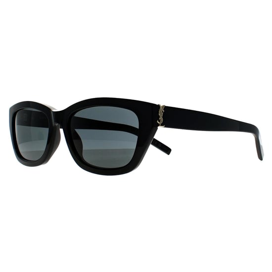 Saint Laurent Cat Eye Damen Glänzend Schwarz Grau SL M153 - Image 2