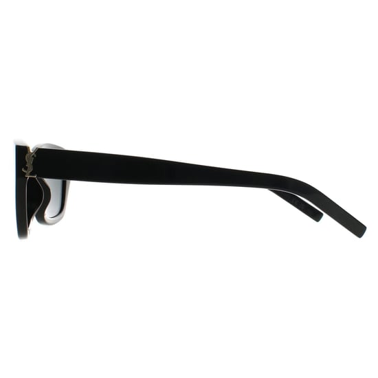 Saint Laurent Cat Eye Damen Glänzend Schwarz Grau SL M153 - Image 3