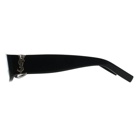 Saint Laurent Rectangle Womens Glänzend Schwarz Grau SL M152 - Image 3