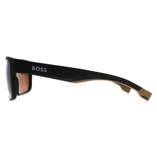 Hugo Boss Square Herren Matt Schwarz Braun Polarisiert BOSS 1497/S - Image 3