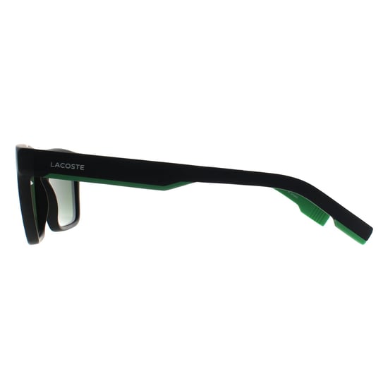 Lacoste Rectangle Mens Matte Schwarz Grün L998S - Image 3