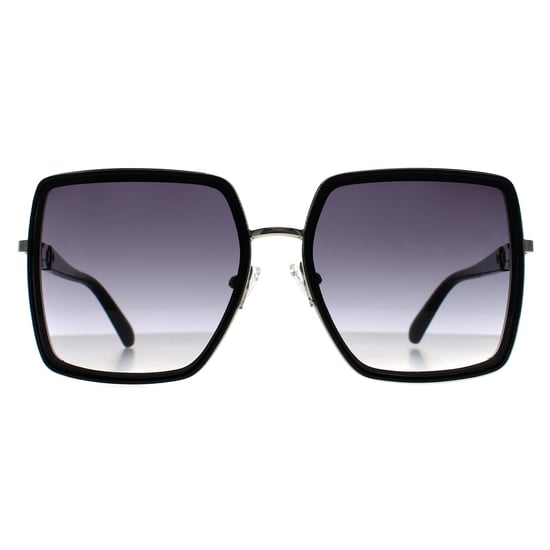 Guess Square Womens Glänzend Schwarz Grau Gradient GO00041 - Image 1