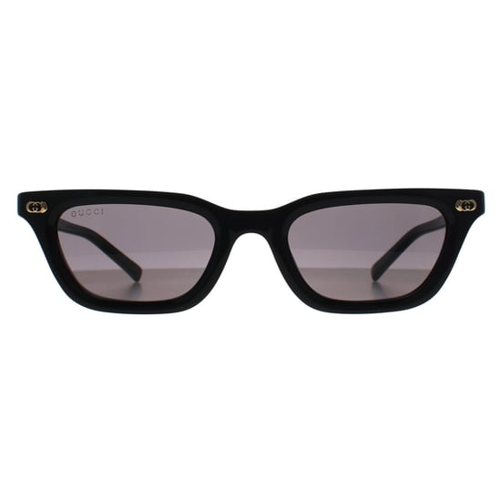 Gucci Cat Eye Womens glänzend schwarz grau mit Licht Spiegel GG1944S - Image 1