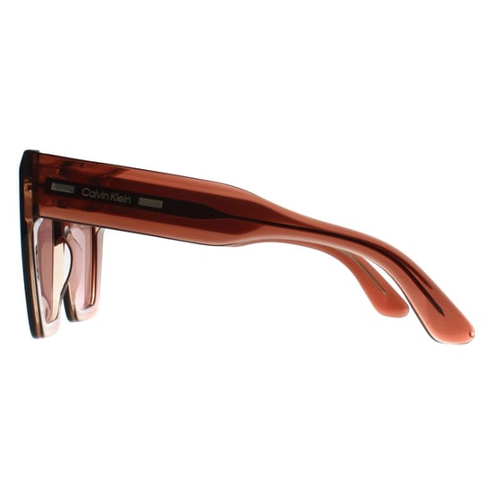Calvin Klein Square Womens Transparent Dunkelbraun Burgund CK23502S - Image 3