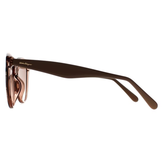 Salvatore Ferragamo Cat Eye Damen Kristall Sand Rose Grau SF1073S - Image 3