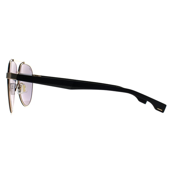Hugo Boss Aviator Herren Gold Schwarz Gold Spiegel BOSS 1485/S - Image 3