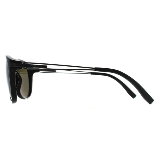 Serengeti Aviator Herren Glänzend Schwarz Polarisiert 555nm Grün Photochromic Udine - Image 3