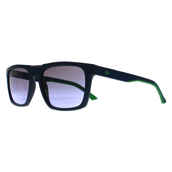 Lacoste Rectangle Mens Matte Blau Blau Gradient L957S - Image 2