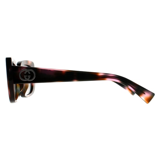 Gucci Rectangle Damen Rosa Havanna Grau GG1979SK - Image 3
