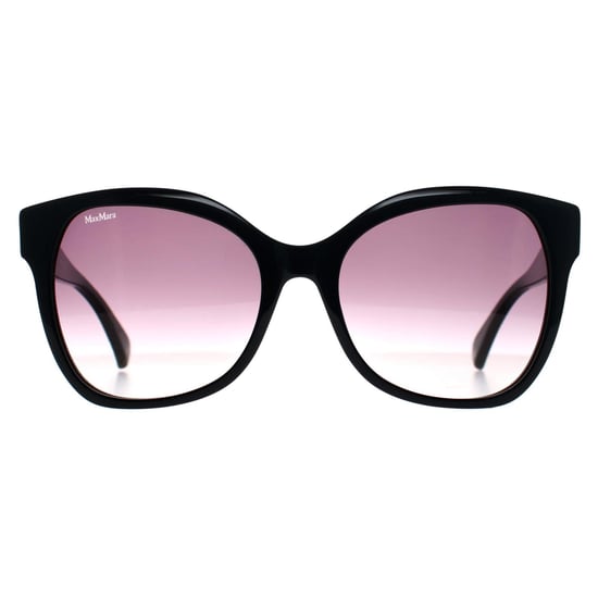 Max Mara Butterfly Womens Shiny Schwarz Rauch Grau Gradient MM0014 Emme3 - Image 1