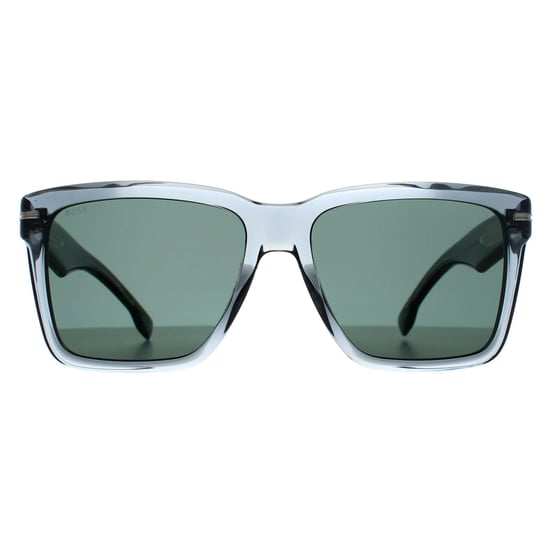Hugo Boss Rectangle Herren Grau Grün Spiegel BOSS 1745/S - Image 1