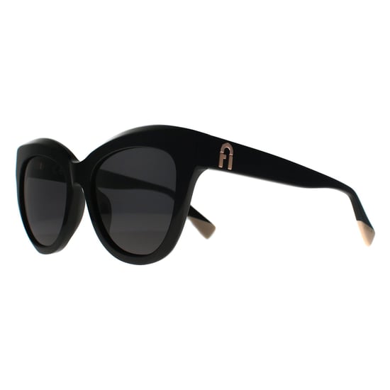 Furla Cat Eye Womens Shiny Black Smoke Dark Grey SFU780 - Image 2