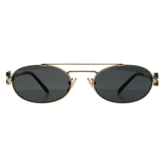 Miu Miu Oval Damen Blassgold Dunkelgrau MU 54ZS - Image 1