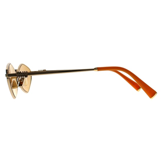 Miu Miu Oval Womens Gold Licht Orange Silber Spiegel MU 56ZS - Image 3