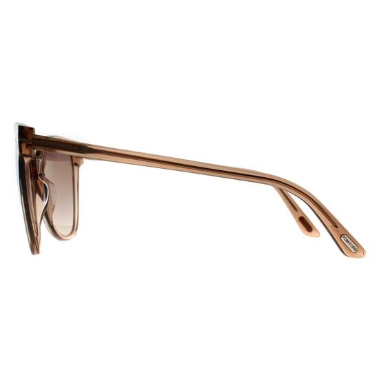 Tom Ford Cat Eye Damen glänzend hellbraun braun Spiegel Ani FT0844 - Image 3