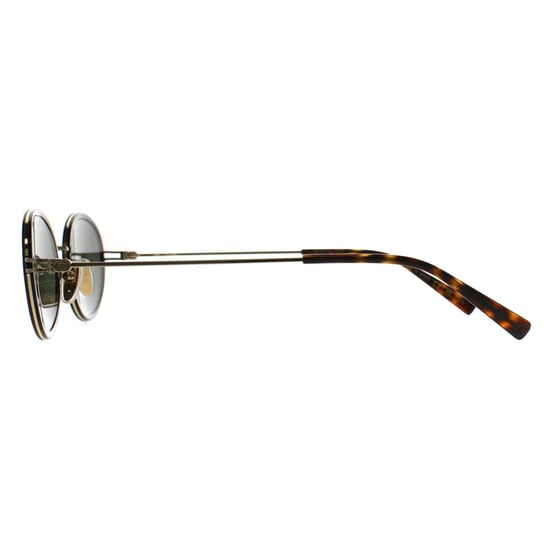 Gucci Oval Damen Schwarz Gold Grün GG1980S - Image 3