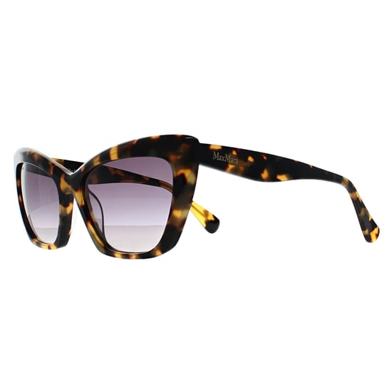 Max Mara Cat Eye Womens farbige Havanna Rauch grau Gradient MM0063 Logo14 - Image 2