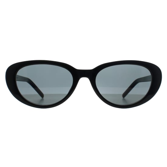Saint Laurent Cat Eye Damen Glänzend Schwarz Grau SL M154 - Image 1