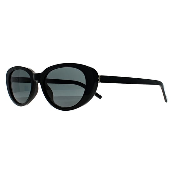 Saint Laurent Cat Eye Damen Glänzend Schwarz Grau SL M154 - Image 2