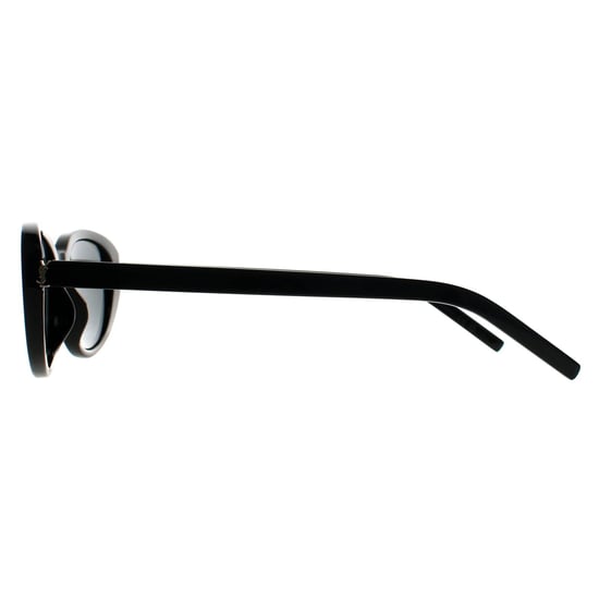 Saint Laurent Cat Eye Damen Glänzend Schwarz Grau SL M154 - Image 3