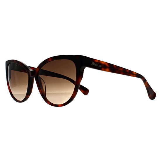 Max Mara Rund Womens Dark Havana Braun Gradient MM0058 Logo 13 - Image 2