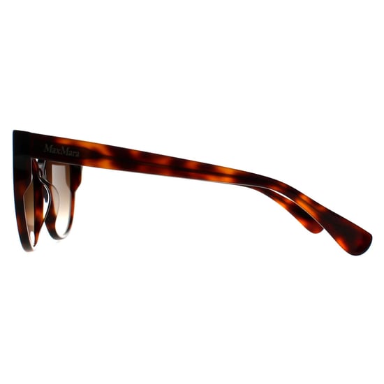 Max Mara Rund Womens Dark Havana Braun Gradient MM0058 Logo 13 - Image 3