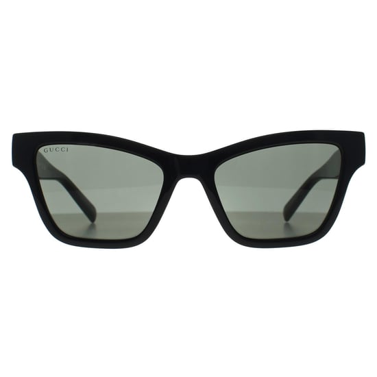Gucci Cat Eye Damen Glänzend Schwarz Grau GG1982S - Image 1