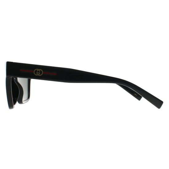 Gucci Cat Eye Damen Glänzend Schwarz Grau GG1982S - Image 3