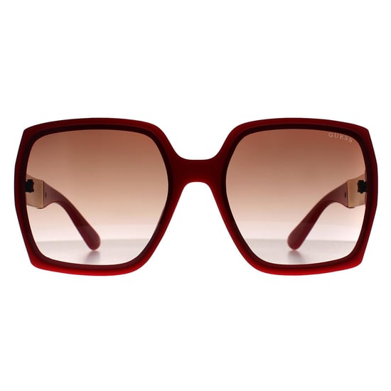 Guess Schmetterling Womens Glänzend Rot Braun Farbverlauf GO00031 - Image 1