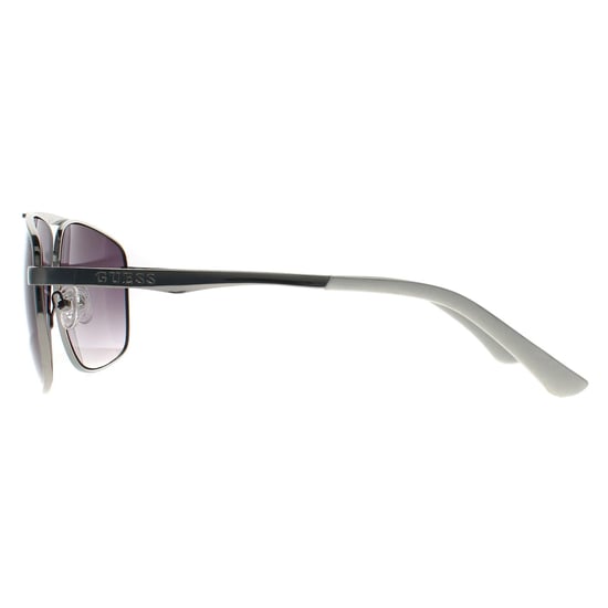 Guess Aviator Herren Glänzend Leicht Nickeltin Grau Gradient GO00063 - Image 3