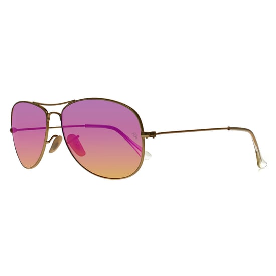 Ray-Ban Aviator Herren Gold Cyclamen Flash Sonnenbrille - Image 2