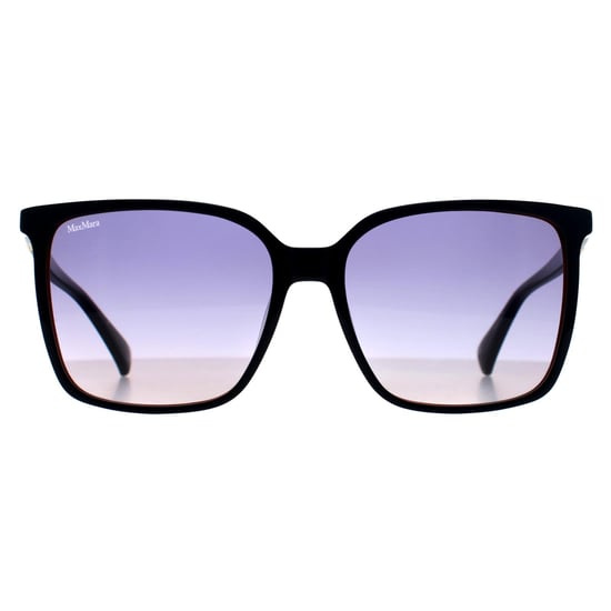 Max Mara Square Womens Glänzend Zweilagig Marineblau Farbverlauf MM0046 Emme11 - Image 1