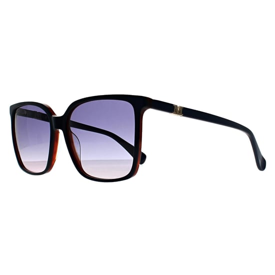 Max Mara Square Womens Glänzend Zweilagig Marineblau Farbverlauf MM0046 Emme11 - Image 2