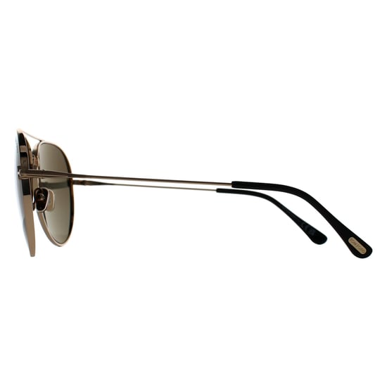 Tom Ford Aviator Unisex Glänzend Rose Gold Rauch Grau Dashel FT0996 - Image 3